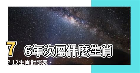 76年次屬什麼生肖|1976 年出生属什么生肖